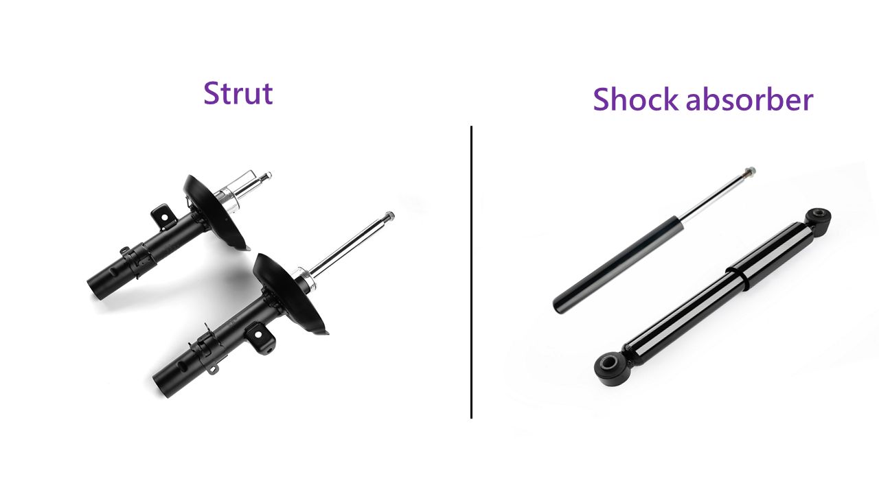 the difference between of shocks and struts